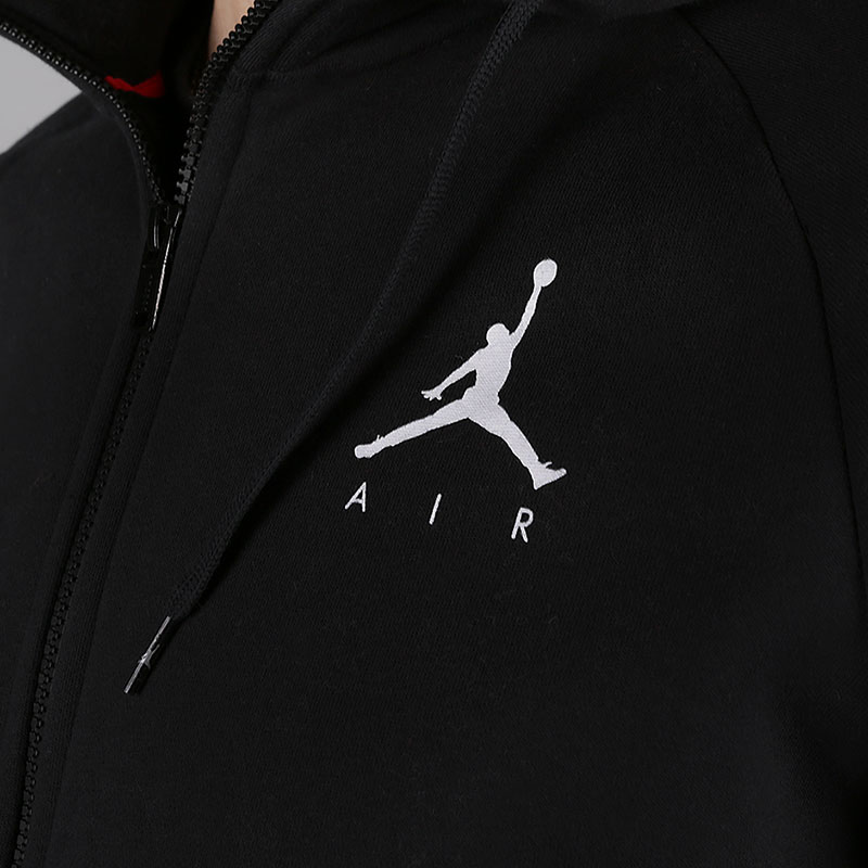 мужская черная толстовка Jordan Jumpman Air Men's Fleece Full-Zip Hoodie 939998-010 - цена, описание, фото 2